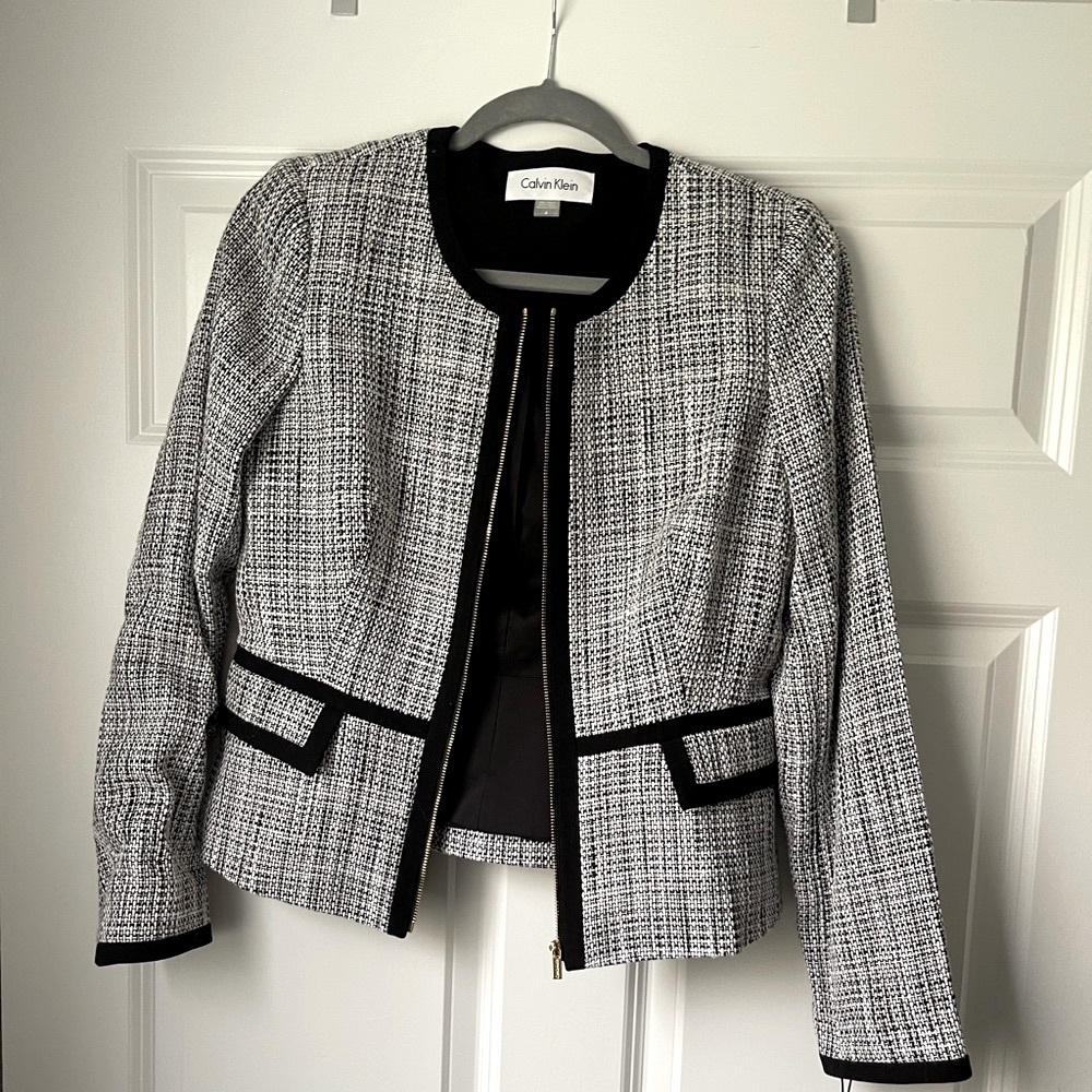 Calvin Klein Peplum Blazer
